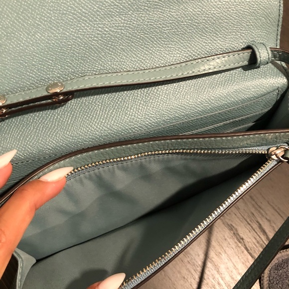 Coach Blue Leather Crossbody Bag - Picture 4 of 10